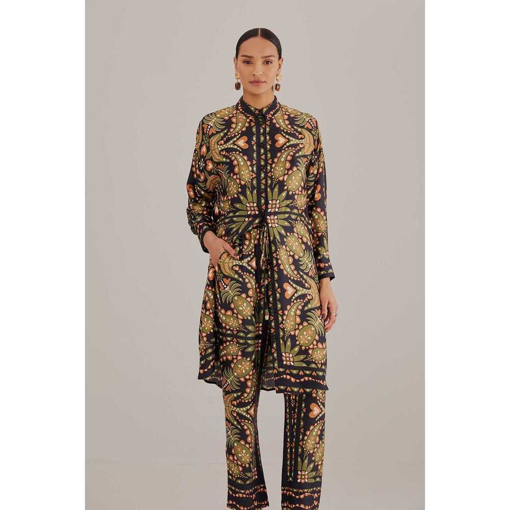 Black Martina Scarf Pants